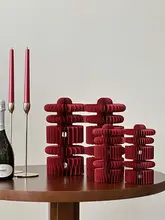 結婚祝い用 折り紙 ダブル喜字インテ リア装飾【高級感・デスクトップ用】
