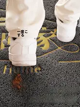 滑り止め機能付き 家庭用入口マット【シリコン繊維・防滑・玄関用】