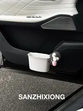 かわいいペンギンデザインの車用ゴミ箱【防水・ドア掛け収納】