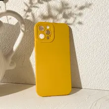 スマホケース シリコン 無地 イエロー シンプル iPhone 16 15 14 13 12 11 Xs Xr 8 対応 「Benefit」