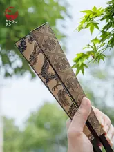 新しい中 国風彫刻扇子ブランク 宣紙 扇子