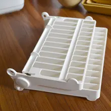 折りたたみ式ディッシュドレーナー【浅型・プラスチック製・食器収納・カップ・カトラリー用】