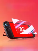 Switch用強化ガラスフィルム【ブルーライトカット・全面保護対応・高解像度・OLED画面用】