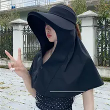 夏用日除け帽子【大きなツバ・紫外線対策・顔全体を守る・アウトドア用】