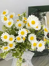 ナチュラルデザインの小雛菊ドライフラワーアレンジメント【インテリア装飾用・造花・花束】