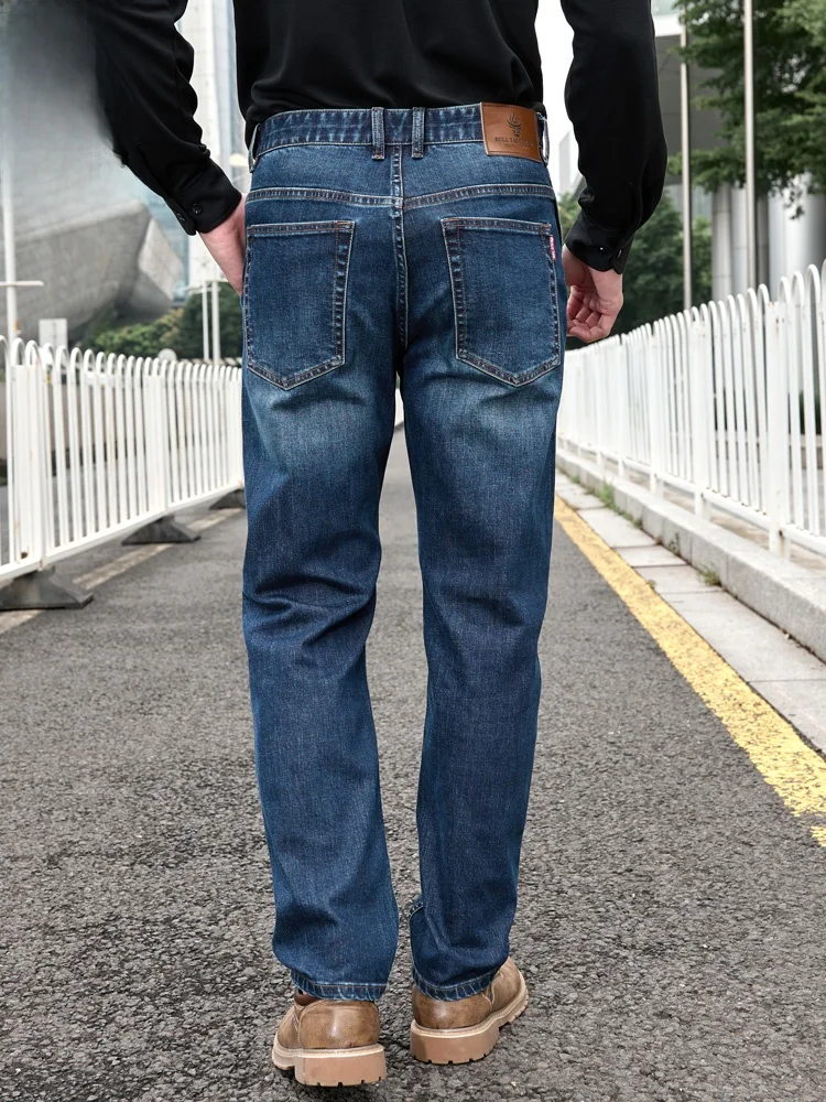 メンズデニムパンツおすすめモデル：大牛传说のゆったりストレートタイプが通勤シーンで実証された使い勝手