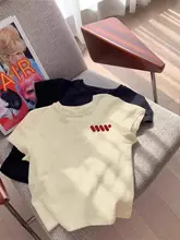 2025新作 レディースウェア イエローフロントショルダー半袖 Tシャツ