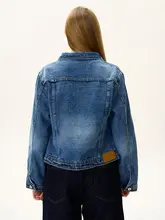 Don Cry アメリカンヴィンテージウォッシュドショートデニムジャケット【女性用・フィットデザイン・秋冬用】
