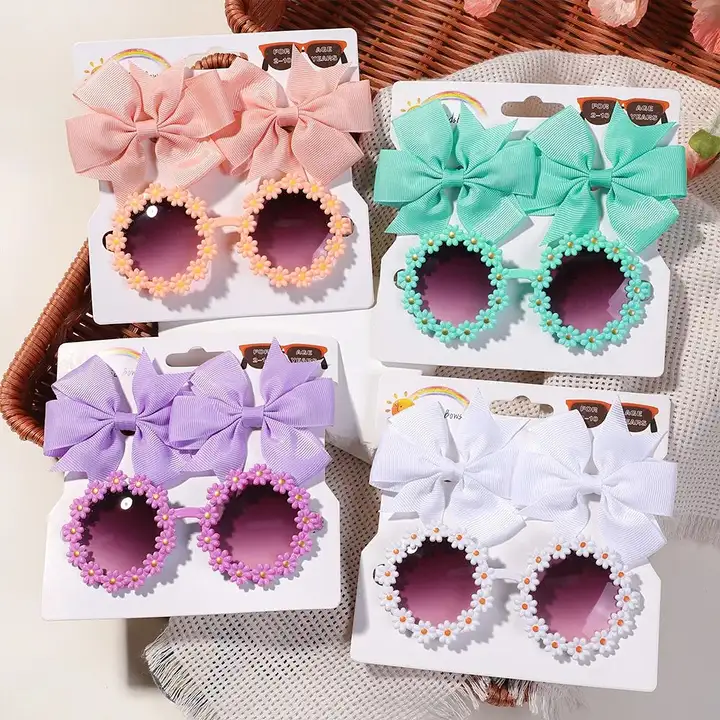 子供用 蝶々型ヘアクリップ【かわいいメガネアクセサリー】（セットアップ対応）