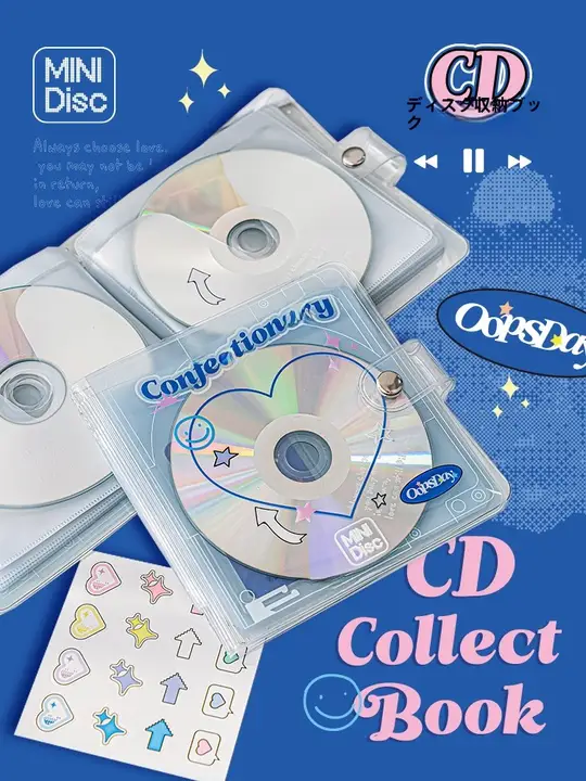 CD収納帳 大容量 多機能 アイドルアルバムカード収納ボックス 携帯用