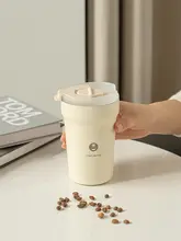 タイモ ステンレスコーヒーマグ【保温機能・持ち運び便利・防漏陶器コーティング内蔵】