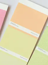 カラフルなリモートノート【環境に優しい紙・学生用・ポータブル・メモ帳】（セットアップ対応）