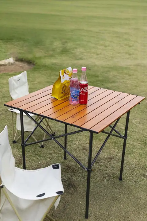 超軽量アルミ合金製折りたたみテーブル【アウトドア・キャンプ・ BBQ・自家用】（セットアップ対応）