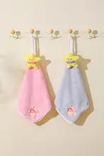 可愛いデザインの吸水ハンドタオル【キッチン・洗面所用・掛け式】