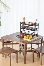 折りたたみ式 木製 テーブル【アウトドア・茶席・暖房用・復古スタイル】
