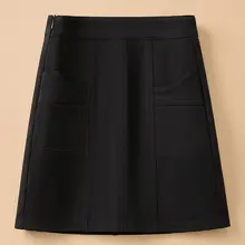 毛真冬用Aラインミニスカート【シンプルでスタイリッシュ・カジュアル】