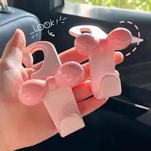 可愛いリボンデザインの車用椅子背掛けフック【車内収納用】