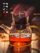 ガラス製 茶器セット【小型・耐熱・フィルター付き・家庭用】