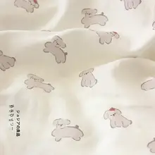 赤ちゃん用キャラクターコットン布【二重ガーゼ・手洗いタオル・ベッド用】