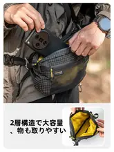 HIKEMAN アウトドアウエストバッグ【登山用・タクティカルデザイン・サイドポーチ・多機能・ハイキング用】