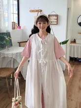 レディース 長袖シャツワンピース【無地・ホワイト・春夏用・ゆったりフィット】