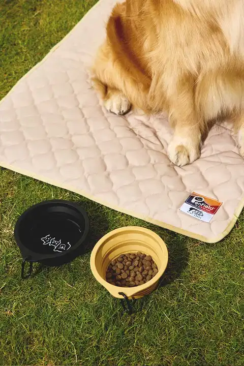 PLAYLOGIC ペット用フードボウル【猫犬兼用・大容量・スローフィード・屋外用】