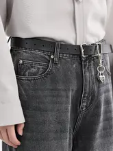 トレンド感満載のウォッシュ加工デニムワイドパンツ【ルーズフィット・ストレート】（セットアップ対応）