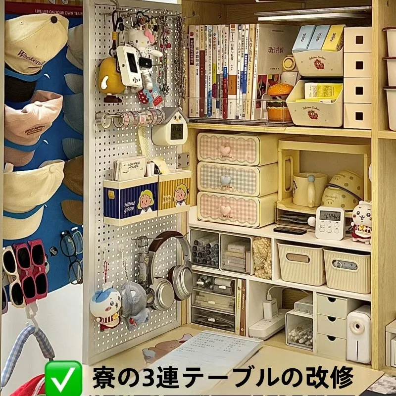 有孔ボードディアウォール：学生向けデスクトップ収納の実用性と設置ガイド