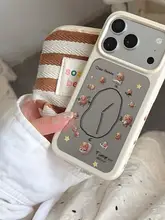 趣味の鏡面時計デザインのiPhone用ケース【特別デザイン・耐衝撃】（セットアップ対応）