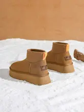 保温性抜群の雪用ブーツ【冬用・厚底・防滑・中丈】