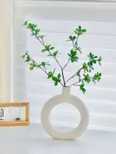 フェイクグリーンのマツゾエモク装飾用フラワーアレンジメント【インテリア・置物・花瓶付き】
