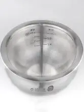 304不锈鋼製 電気釜用内釜【ボール型・コーティングなし・2L対応】