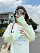 アームカバー レディース パフスリーブ 接触冷感 ロング ゆったり 紫外線対策 運転 自転車 夏