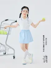 女の子用スポーツウェア テニススカート【夏用・速乾・ショートスリーブ】（セットアップ対応）
