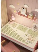 机用レザー製デスクマット【目の保護・子供用学習デスク・滑り止め付き】