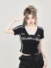 女性用 VネックショートスリーブTシャツ【フィットデザイン・カジュアル・セクシー】
