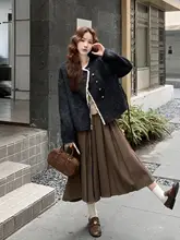 グレーのダブルフェイスカシミヤ女性用コート【短丈・秋冬用・高級感】
