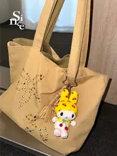 オリジナルのラインストーンデザインキャンバストートバッグ【大容量・通勤用・実用的】