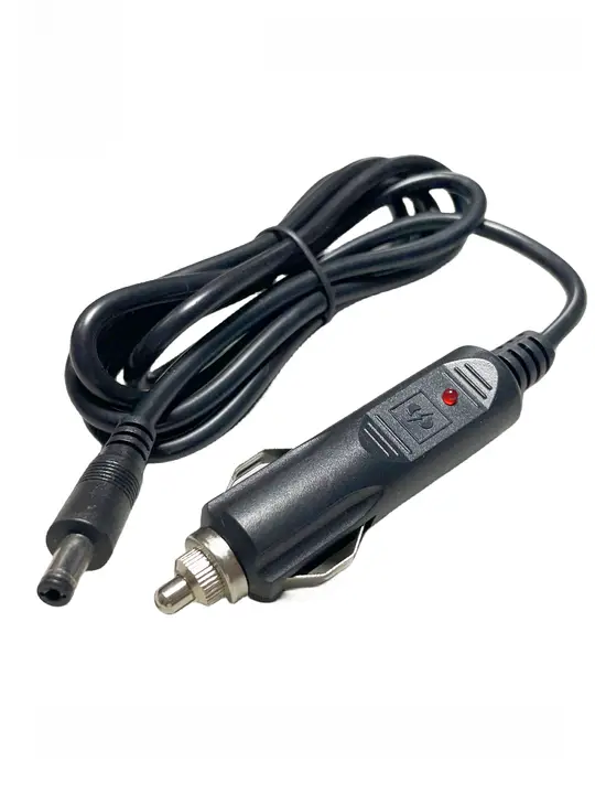 大功率車載充電ケーブル【DC5.5x2.1・便利なシガーソケット用・オーディオ機器電源供給用】