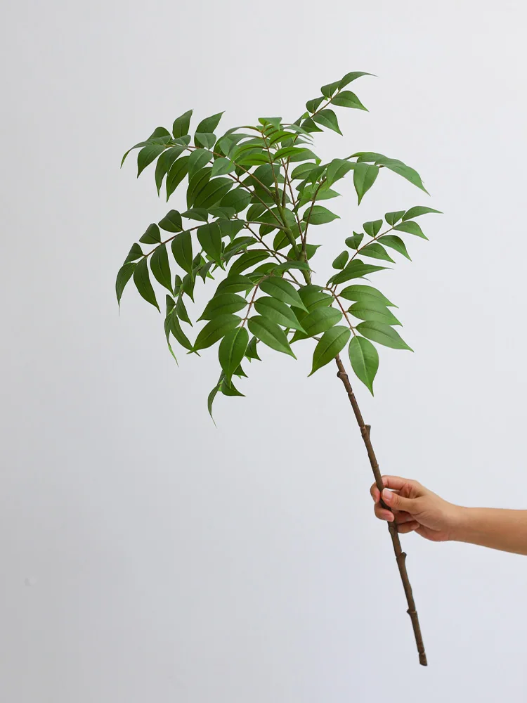 韓国インテリアを再現｜カフェ風部屋の作り方 - 大型造花観葉植物【南天竹】の高さと設置ガイド