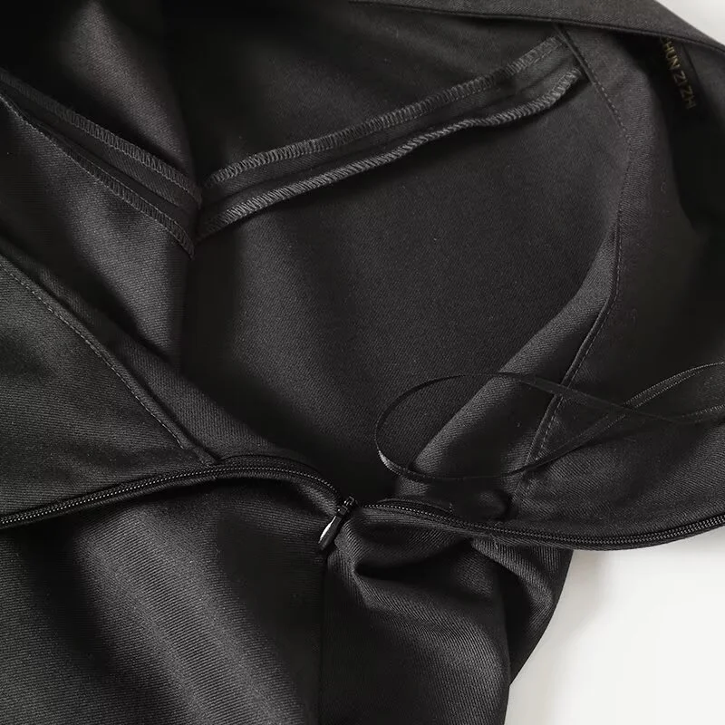 ファッショングレーのドレープ感あるハーフスカート【春季新作・フレアシルエット】