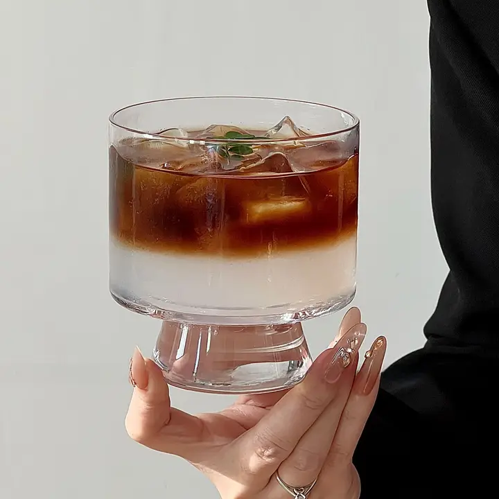 高脚グラス【大容量・アイスコーヒー・ジュース・フルーツティー対応】