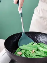食品安全シリコン調理器具【耐熱・ノンスティック・フライパン用ヘラ・スープスプーン】