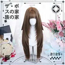 ロリータスタイルのロングウィッグ【暖かな髪色・フルウィッグ・甘めデザイン】