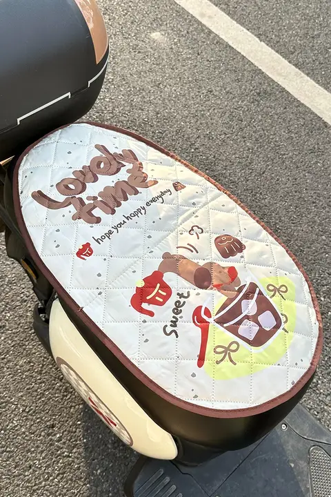 電動バイク用シートカバー【防水・UVカット・夏用・クッション性あり】