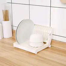 折りたたみ式ディッシュドレーナー【浅型・プラスチック製・食器収納・カップ・カトラリー用】