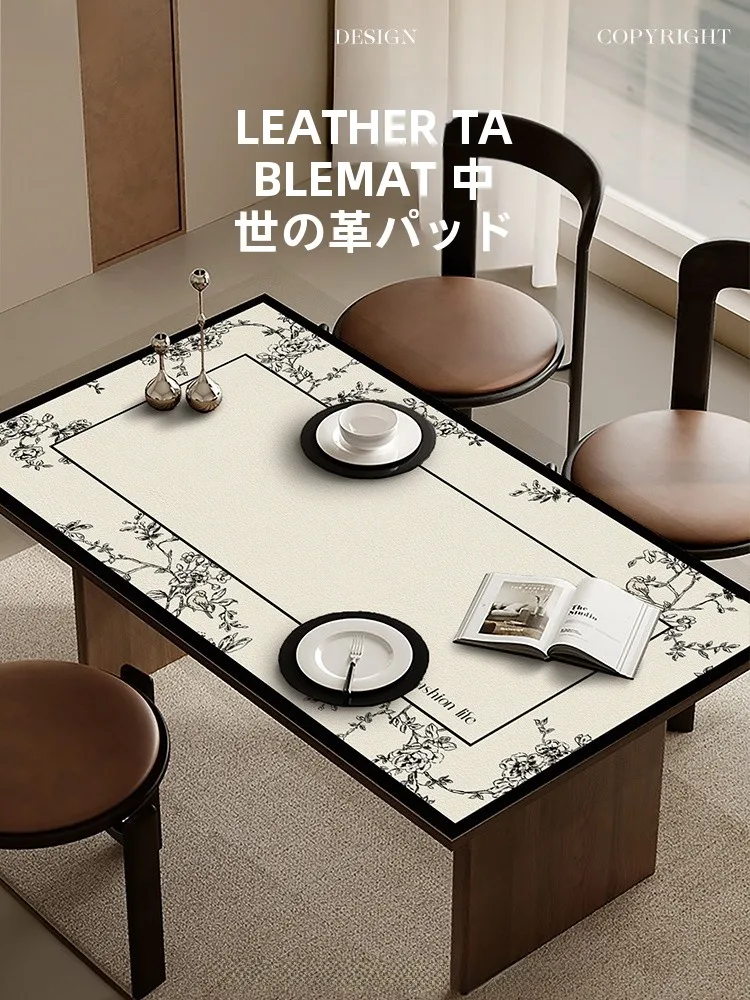 防水防油のフレンチヴィンテージテーブルマット：高耐熱・リビング用の実用性とデザイン