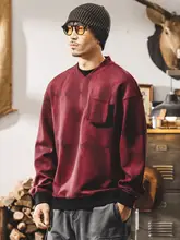 スウェット メンズ フェイクレイヤード バイカラー ヘビーオンス 洗い加工 ルーズ アメカジ ヴィンテージ カジュアル ストリート