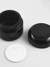 黒色ガラス製クリーム容器【防光・アイクリーム・フェイスクリーム用】