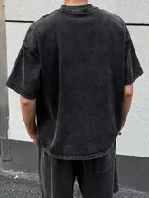 ボクシーシルエットのウォッシュ加工ショートスリーブTシャツ【アメリカンヴィンテージスタイル・フィット】